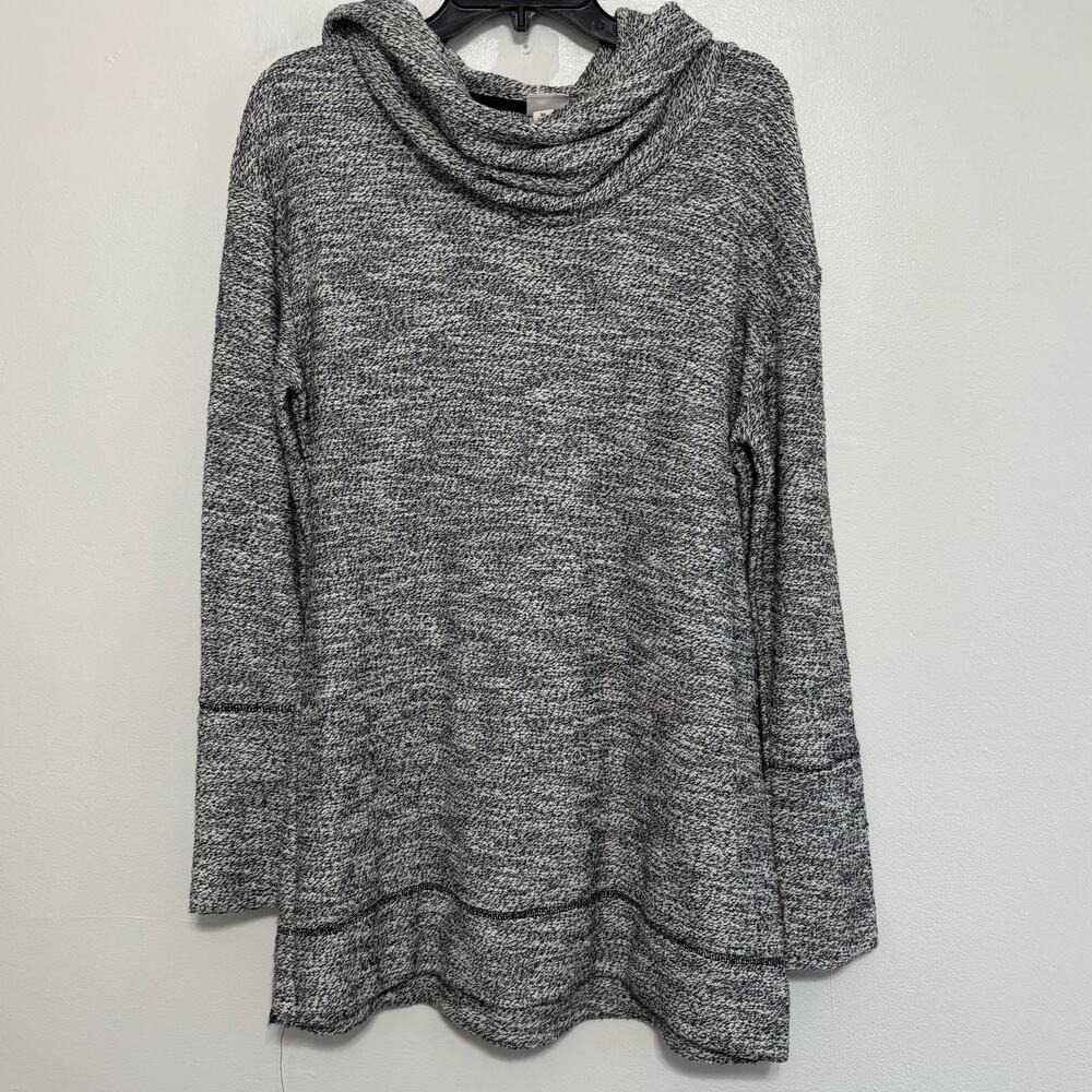 Merona Merle Gray / Asphalt Turtleneck Sweater Size XL